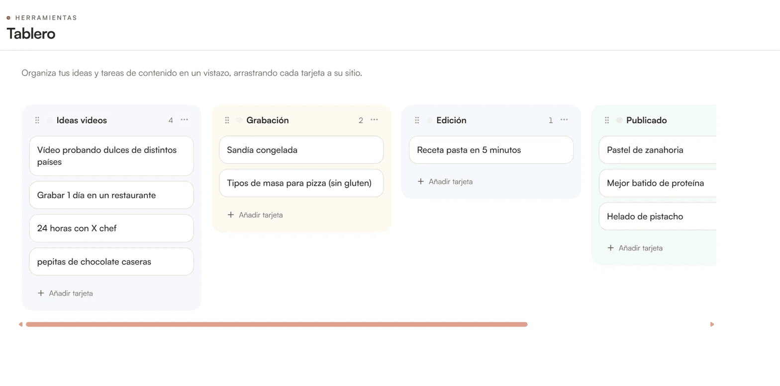 Tablero: Tus ideas y proyectos, sin caos.